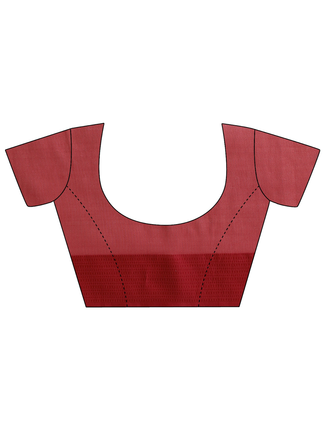  Red Embellished Organza Saree With Unstitched Blouse Piece 
