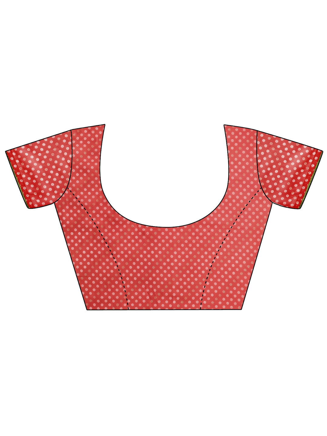  Red Printed Georgette Sarees With Unstitched Blouse Piece 