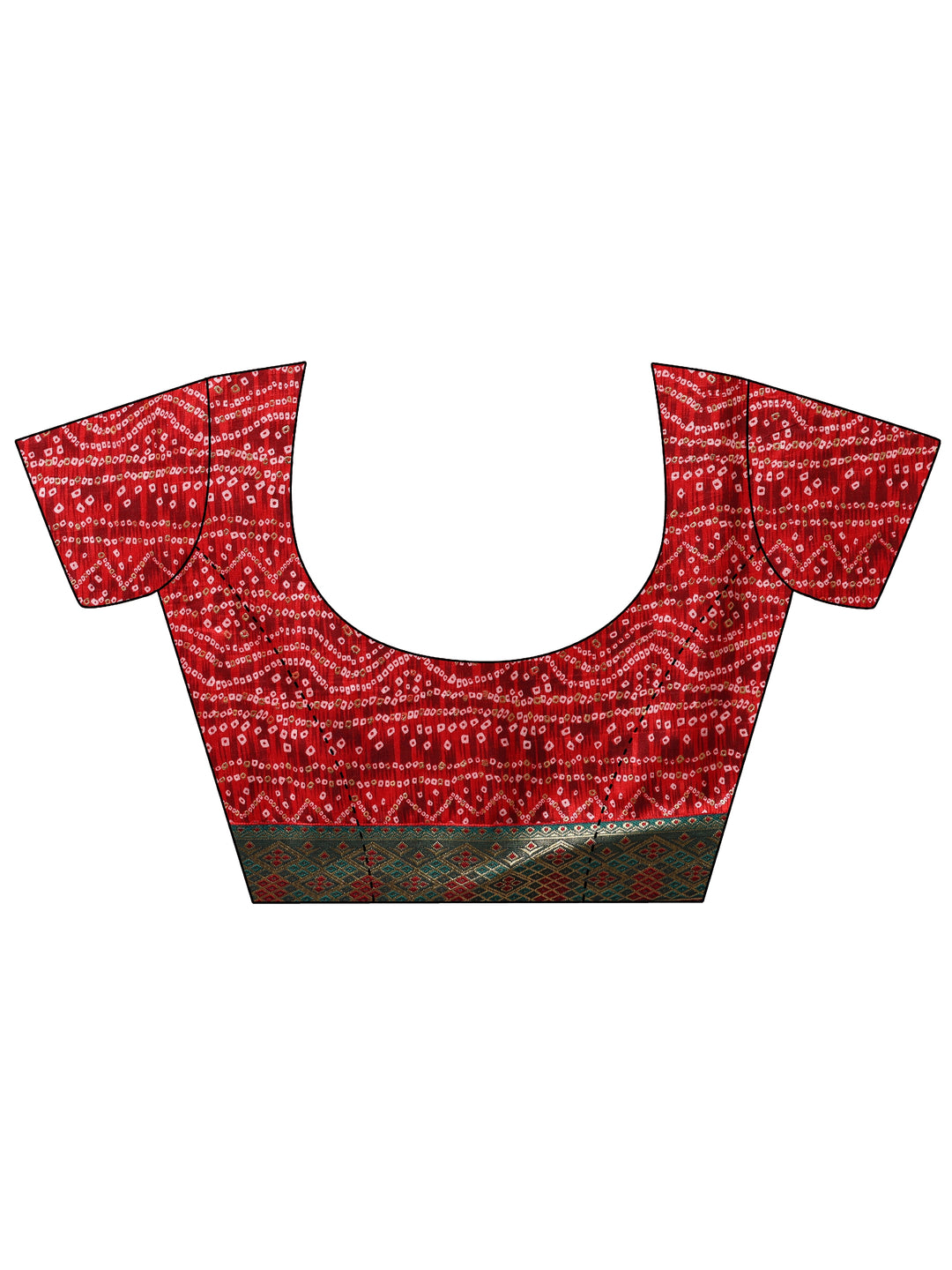  Teal Solid Silk blend Saree With Unstitched Blouse Piece 