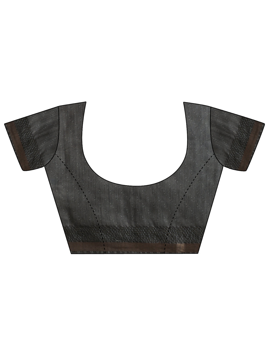  Beige Printed cotton blend Saree With Unstitched Blouse Piece 