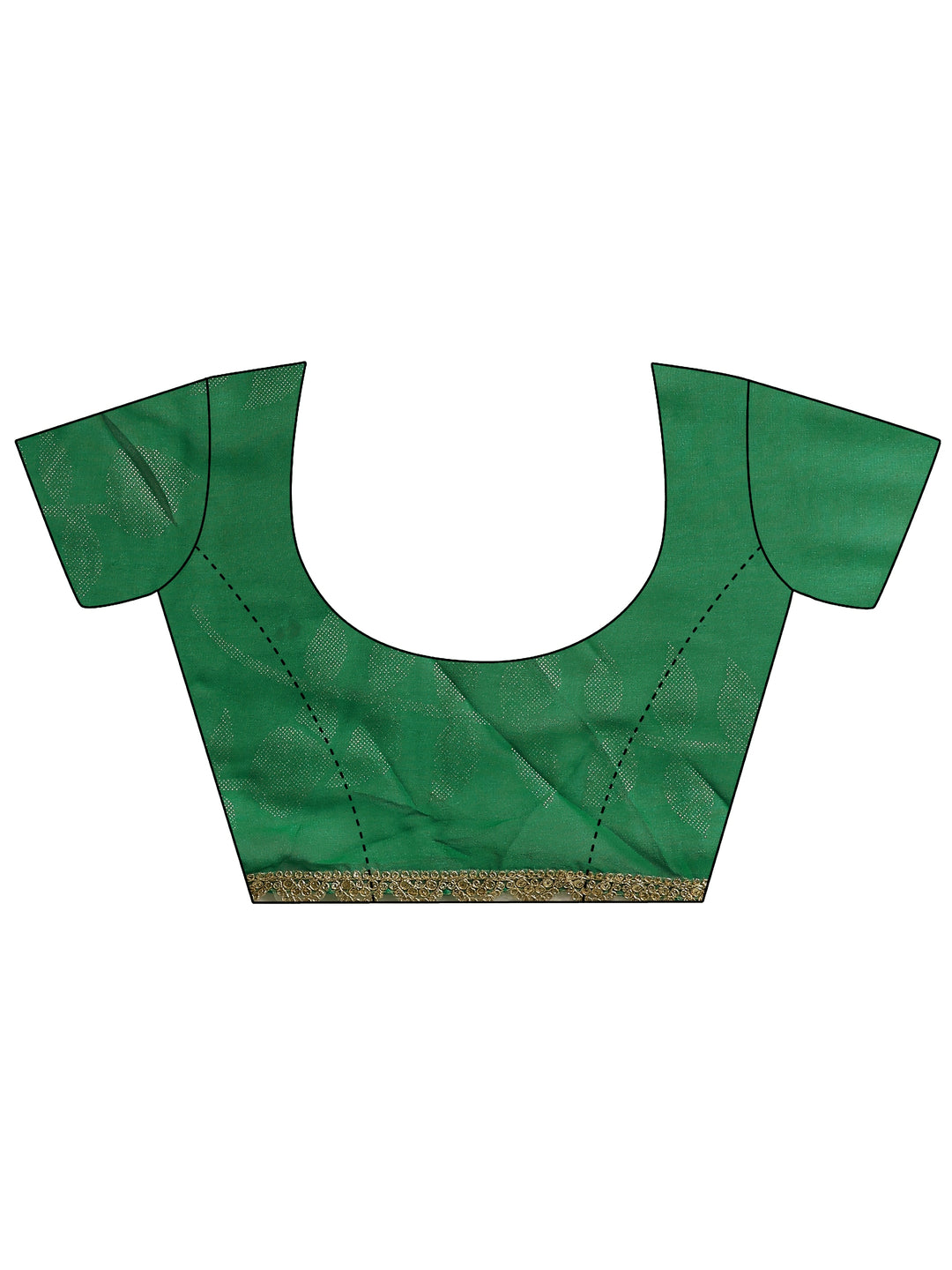  Green Bandhani Printed Georgette Sarees With Unstitched Blouse Piece 