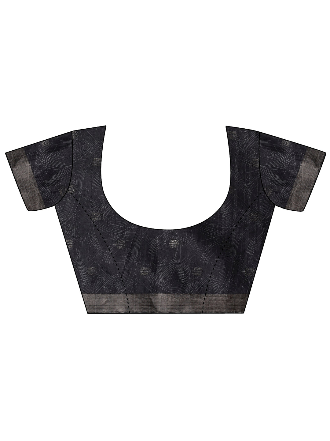  Beige Printed Silk Blend Saree With Unstitched Blouse Piece 