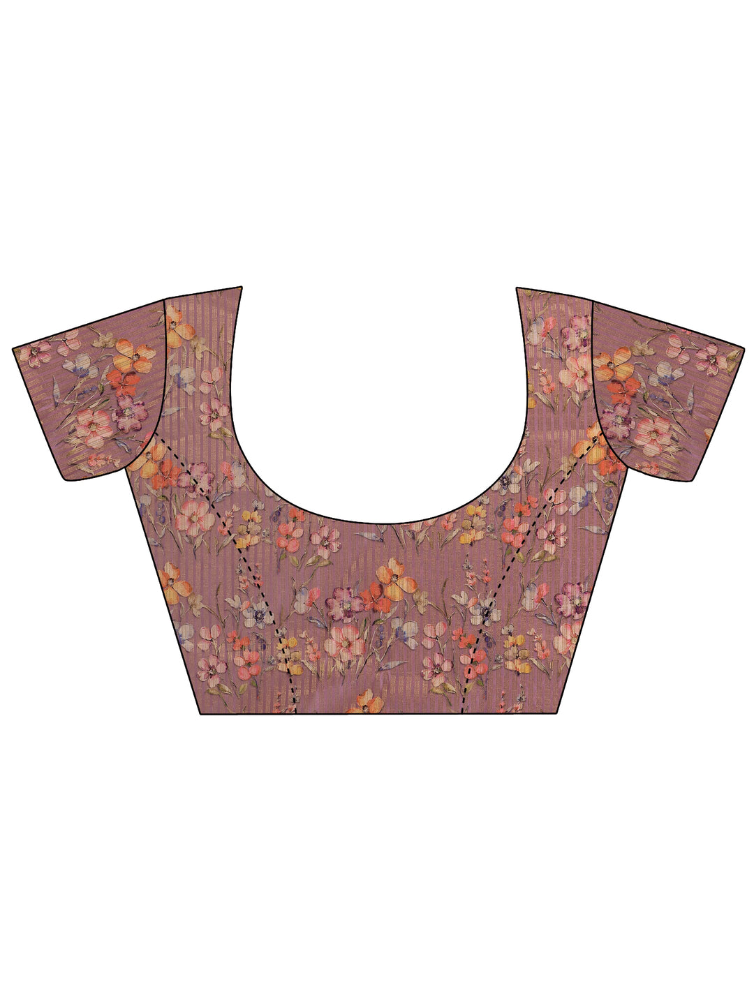  Purple Woven Design Silk Blend Saree With Unstitched Blouse Piece 