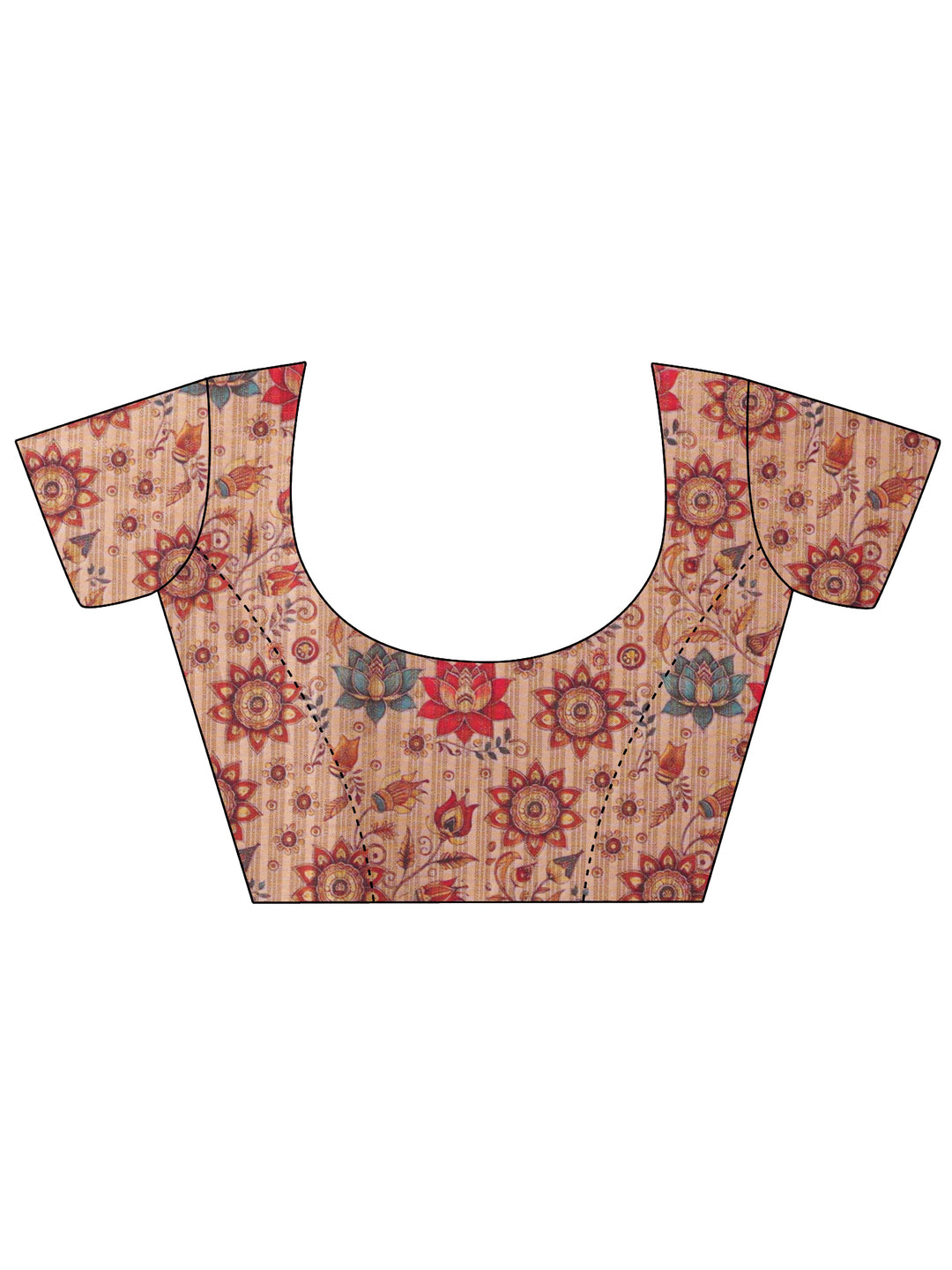  Orange Bandhani Woven Design Silk Blend Saree With Unstitched Blouse Piece 