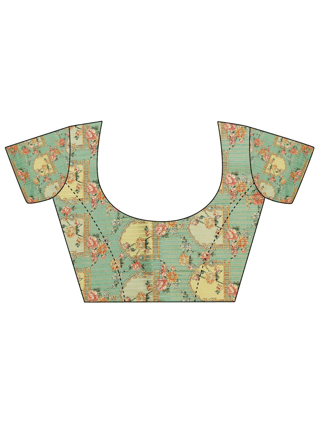  Green Woven Design Silk Blend Saree With Unstitched Blouse Piece 