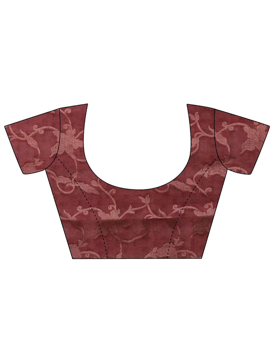  Multi Tribal Printed Silk Blend Saree With Unstitched Blouse Piece 