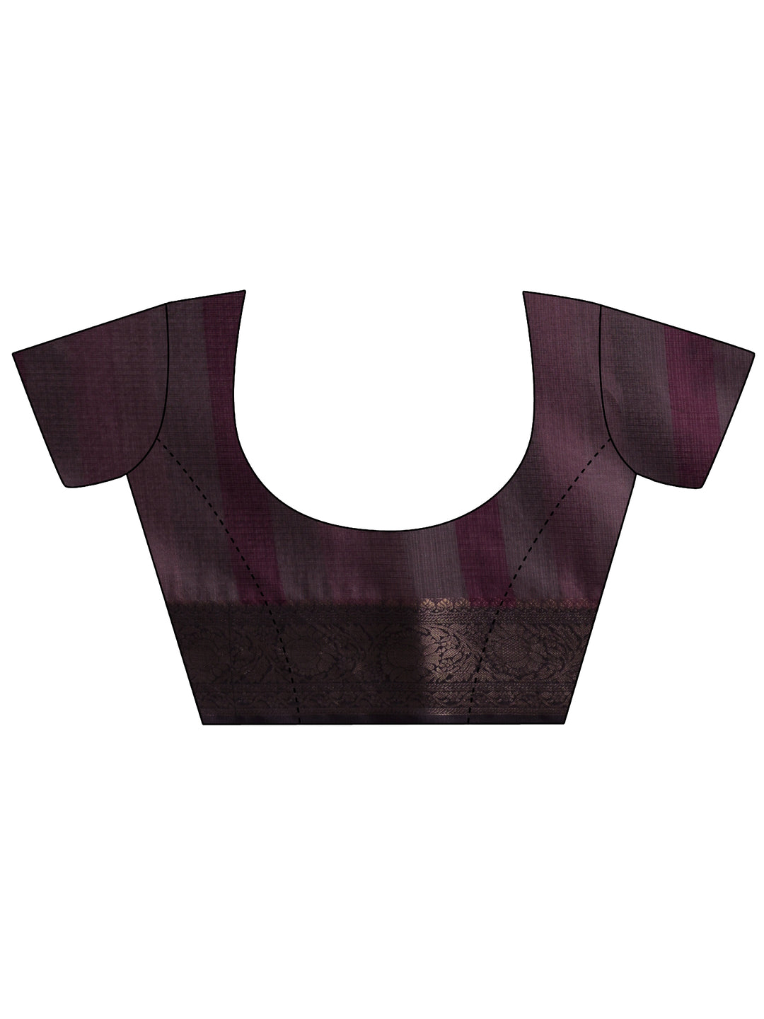  Grey Printed Kota Saree With Unstitched Blouse Piece 