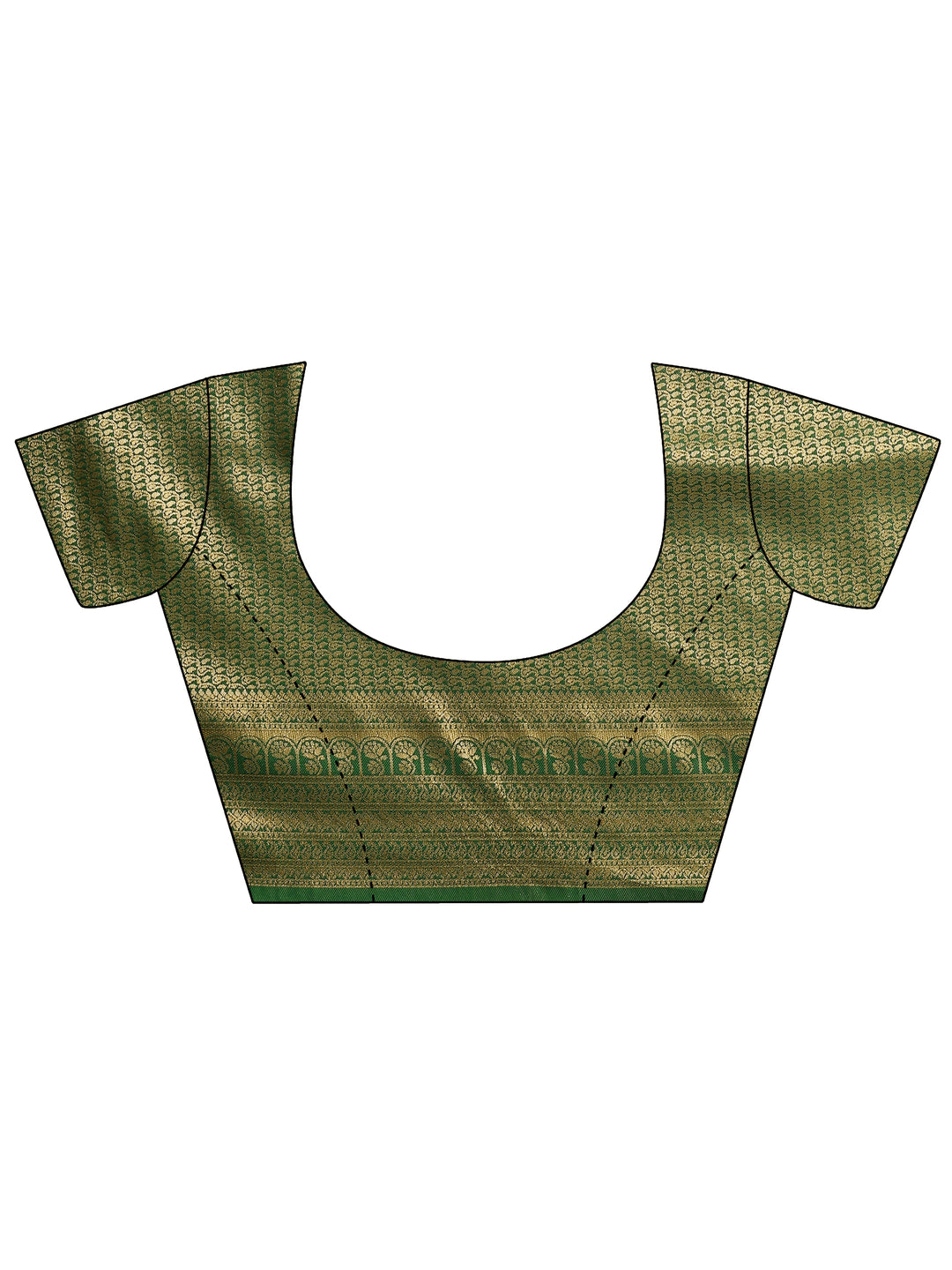  Mustard Printed Silk Blend Saree With Unstitched Blouse Piece 