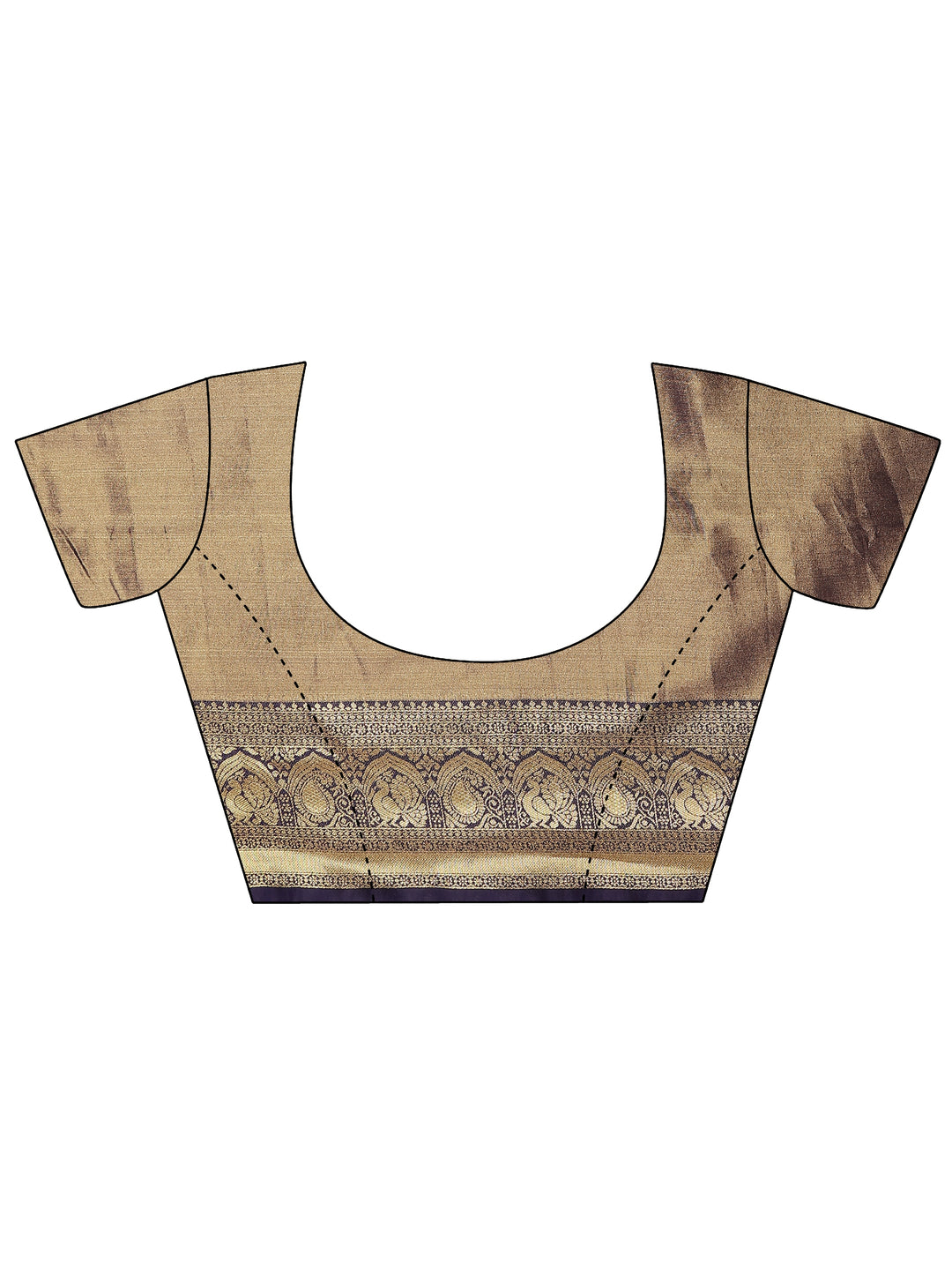  Mustard Woven Design Silk Blend Saree With Unstitched Blouse Picece 