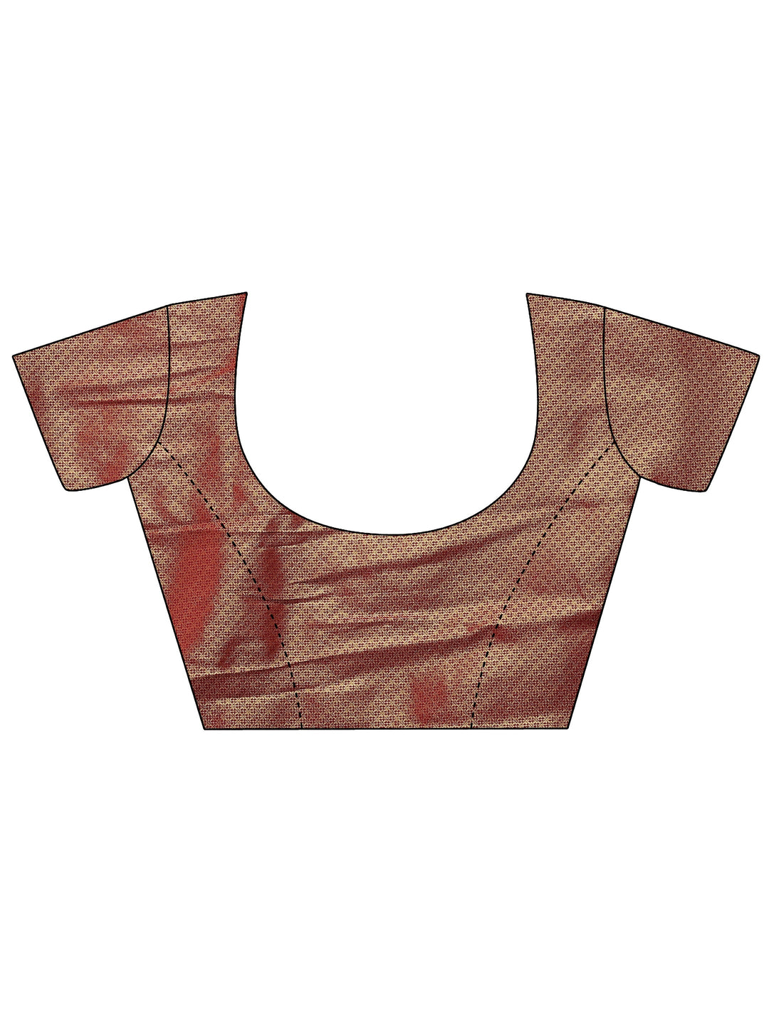  Red Woven Design Silk Blend Saree With Unstitched Blouse Piece 