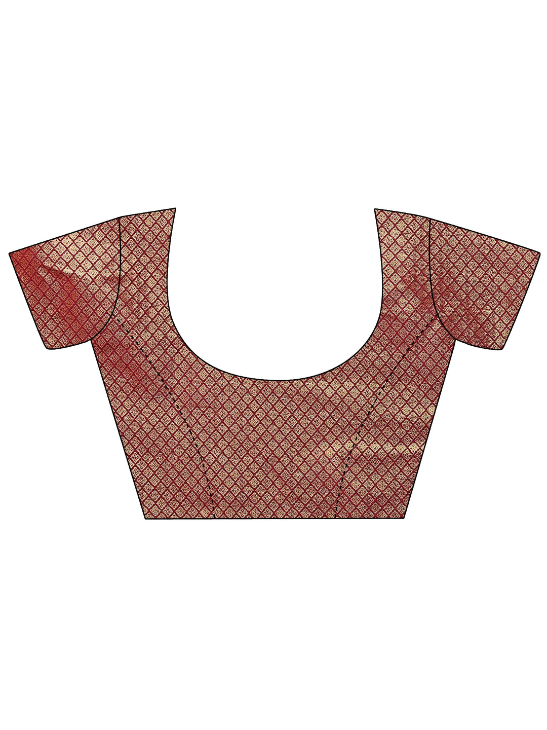  Orange Woven Design Silk Blend Saree With Unstitched Blouse Piece 