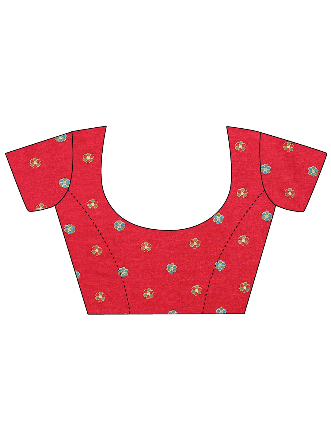  Mustard Printed Silk Blend Saree With Unstitched Blouse Piece 