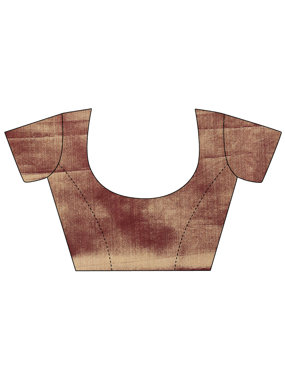  Gold Woven Design Silk Blend Saree With Unstitched Blouse Piece 