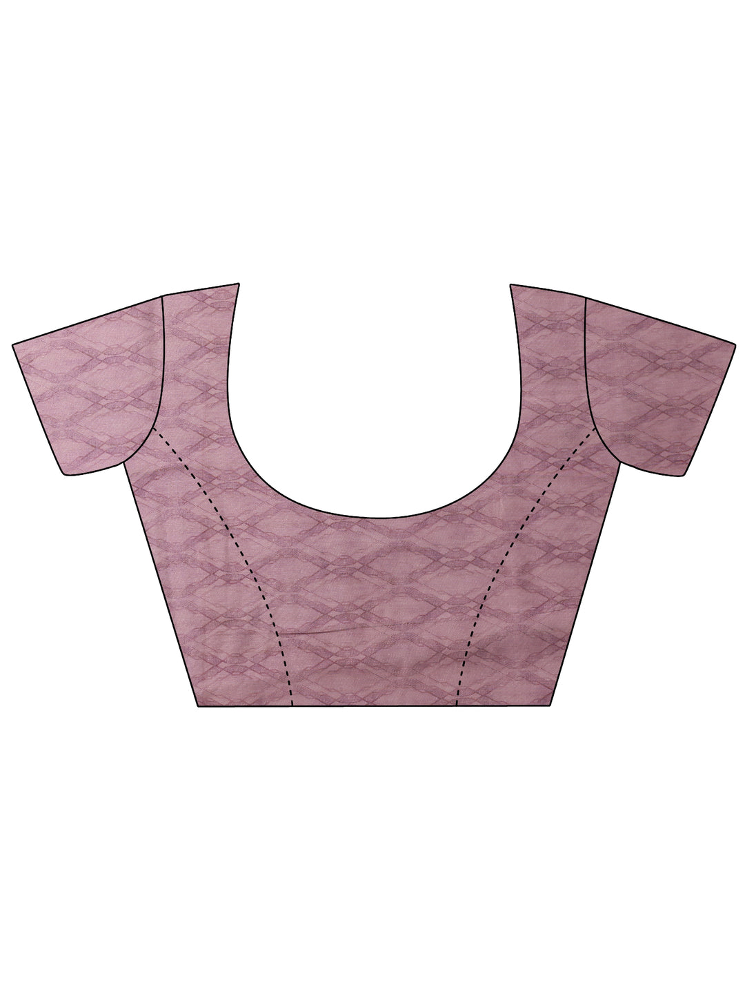  Purple Printed Silk Blend Saree With Unstitched Blouse Picece 