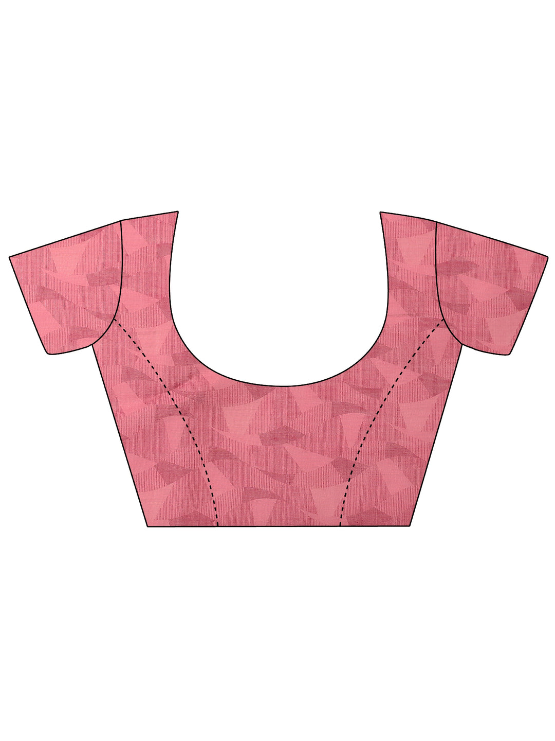  Pink Printed Silk Blend Saree With Unstitched Blouse Piece 