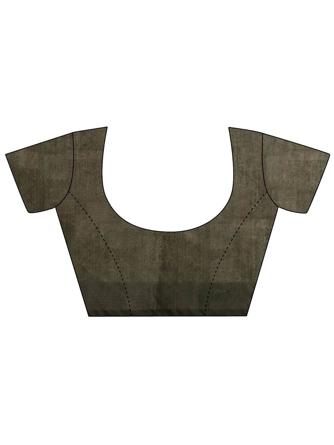  Yellow Printed Silk Blend Saree With Unstitched Blouse Picece 