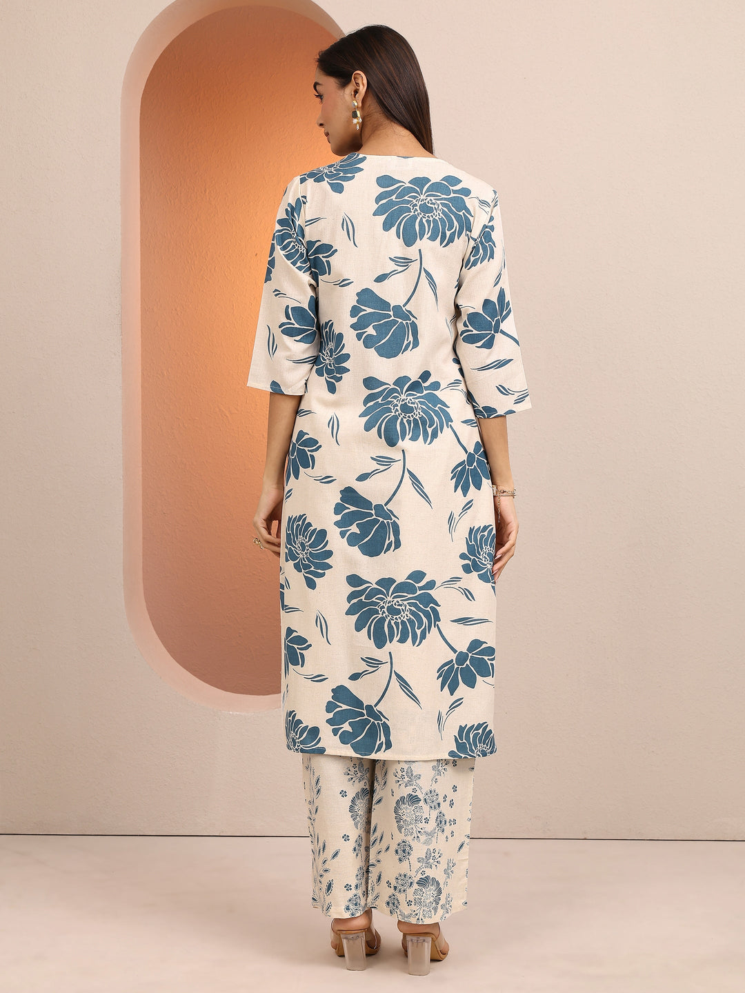  Off White Printed Cotton Co-Ord Sets 