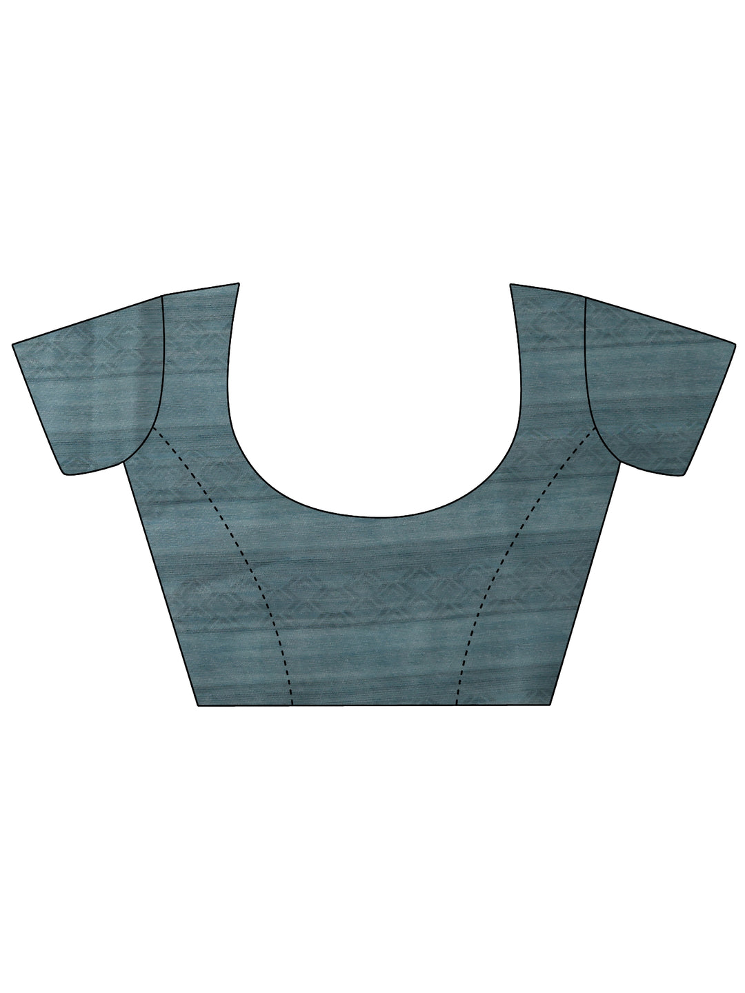  Green Printed Silk Blend Saree With Unstitched Blouse Picece 