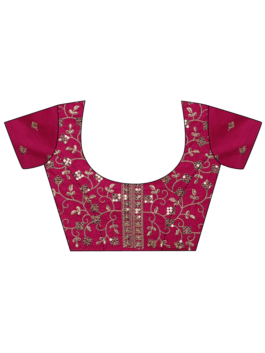  Pink Bandhani Printed Silk Blend Saree With Unstitched Blouse Piece 