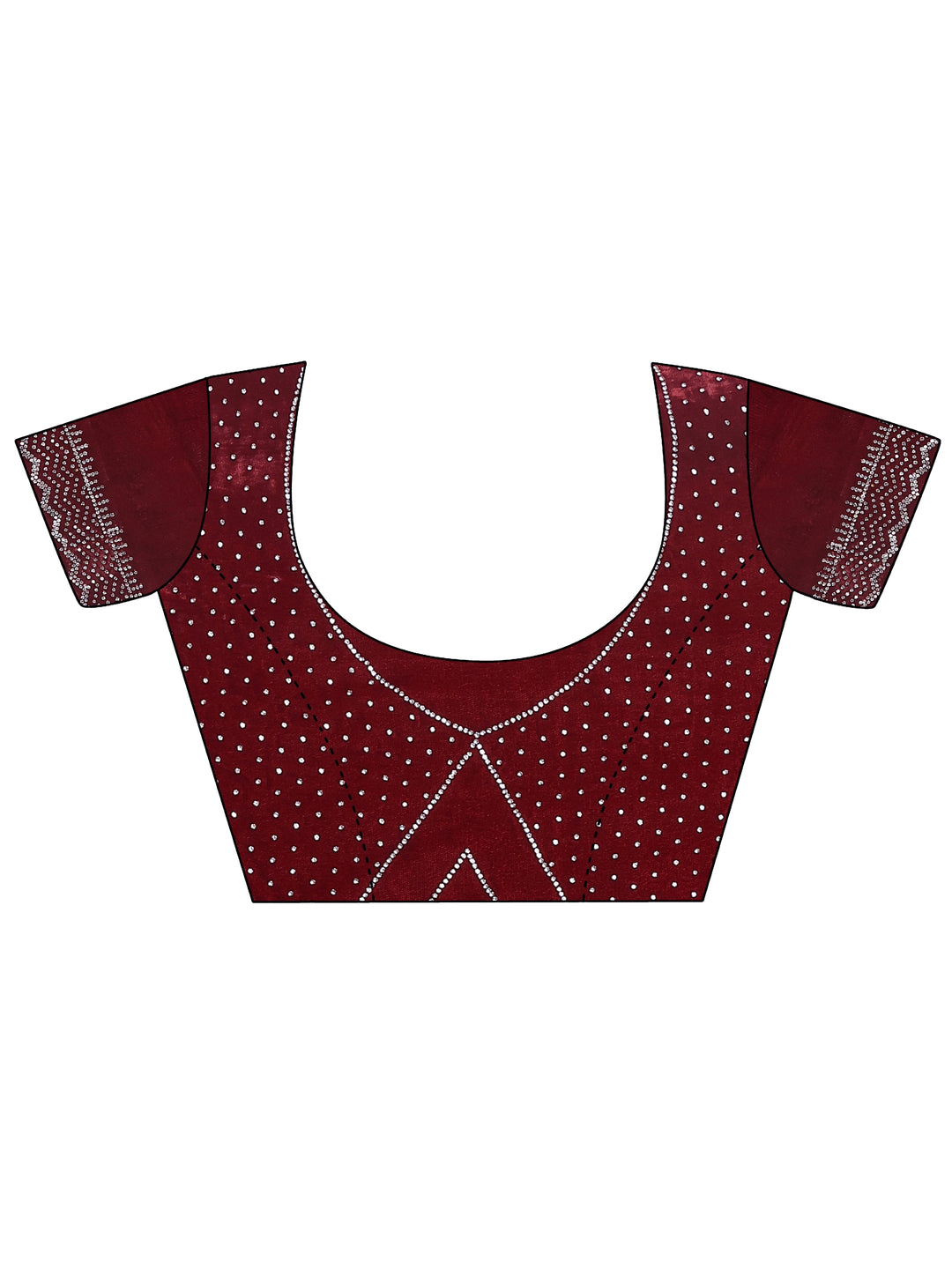  Pink Solid Chiffon Saree With Unstitched Blouse Piece 