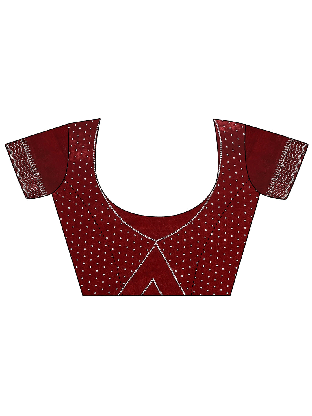  Beige Solid Chiffon Saree With Unstitched Blouse Piece 