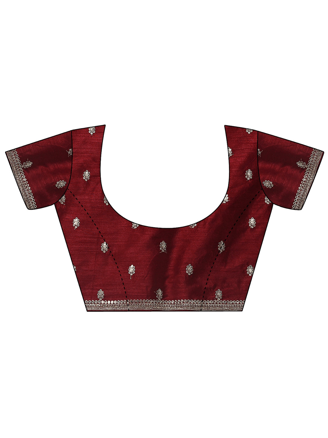  Beige Embroidered Organza Saree With Unstitched Blouse Piece 