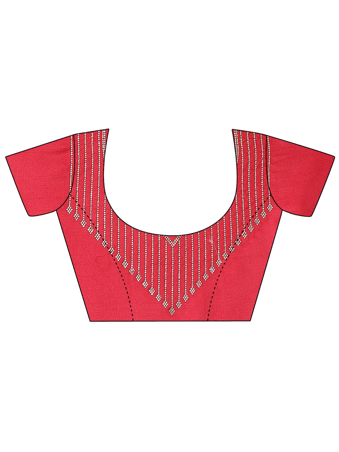  Green Embellished Georgette Saree With Unstitched Blouse Piece 