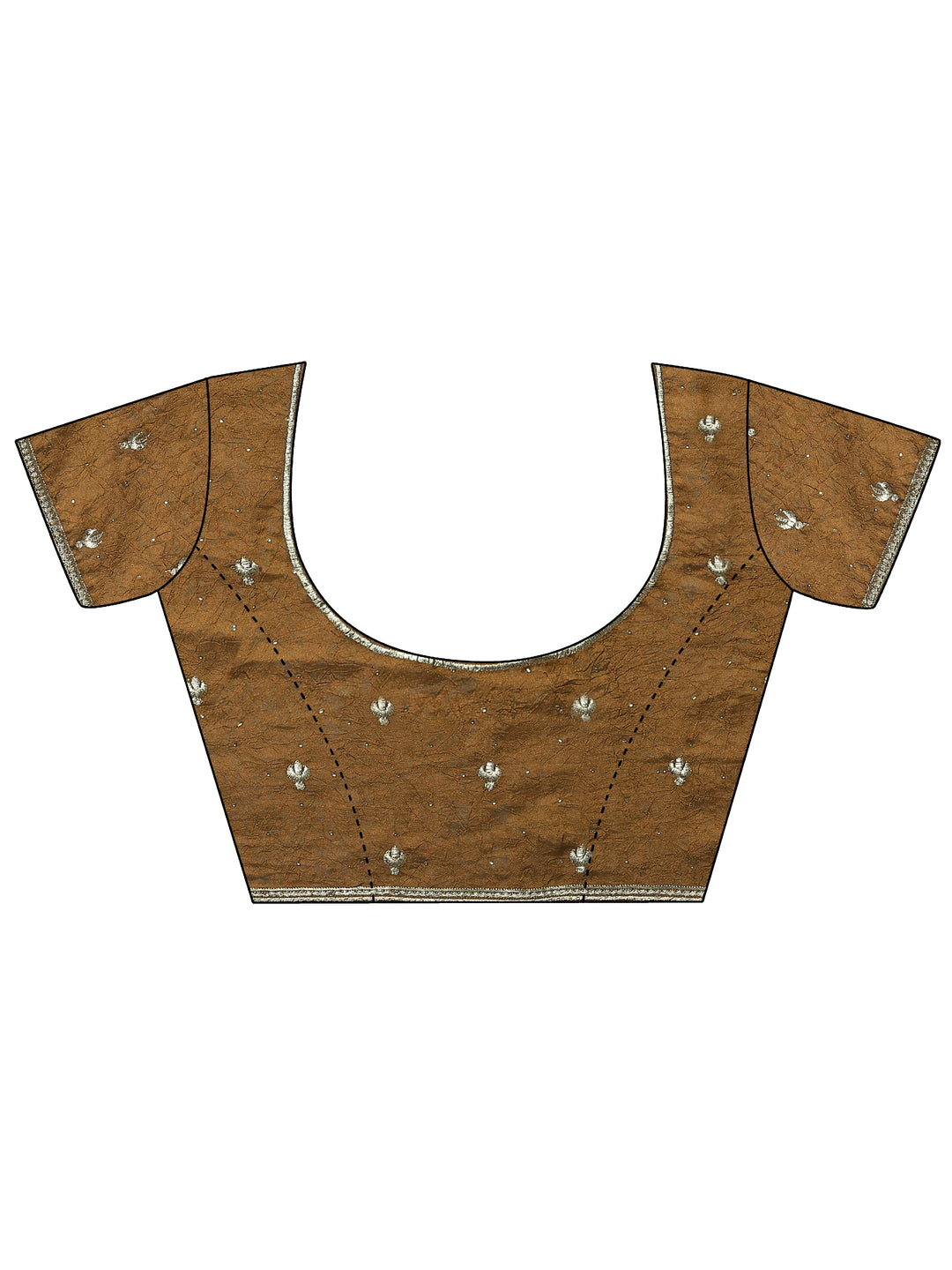  Mustard Embellished Silk Blend Saree With Unstitched Blouse Piece 