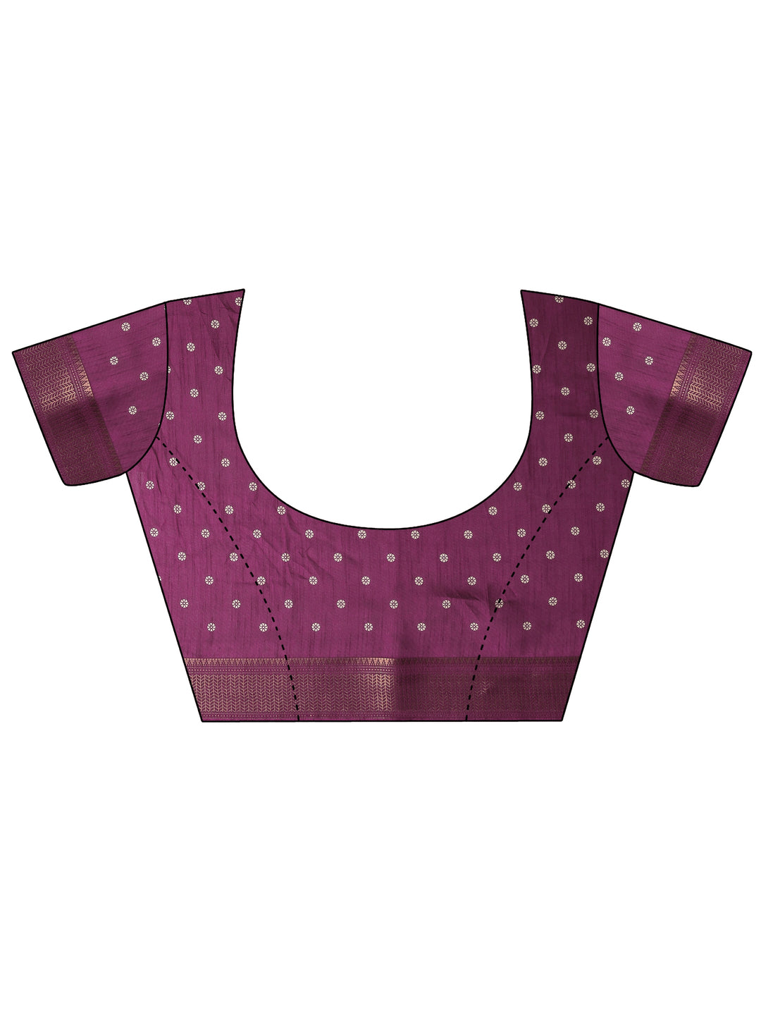  Burgundy Bandhani Printed Silk Blend Saree With Unstitched Blouse Piece 