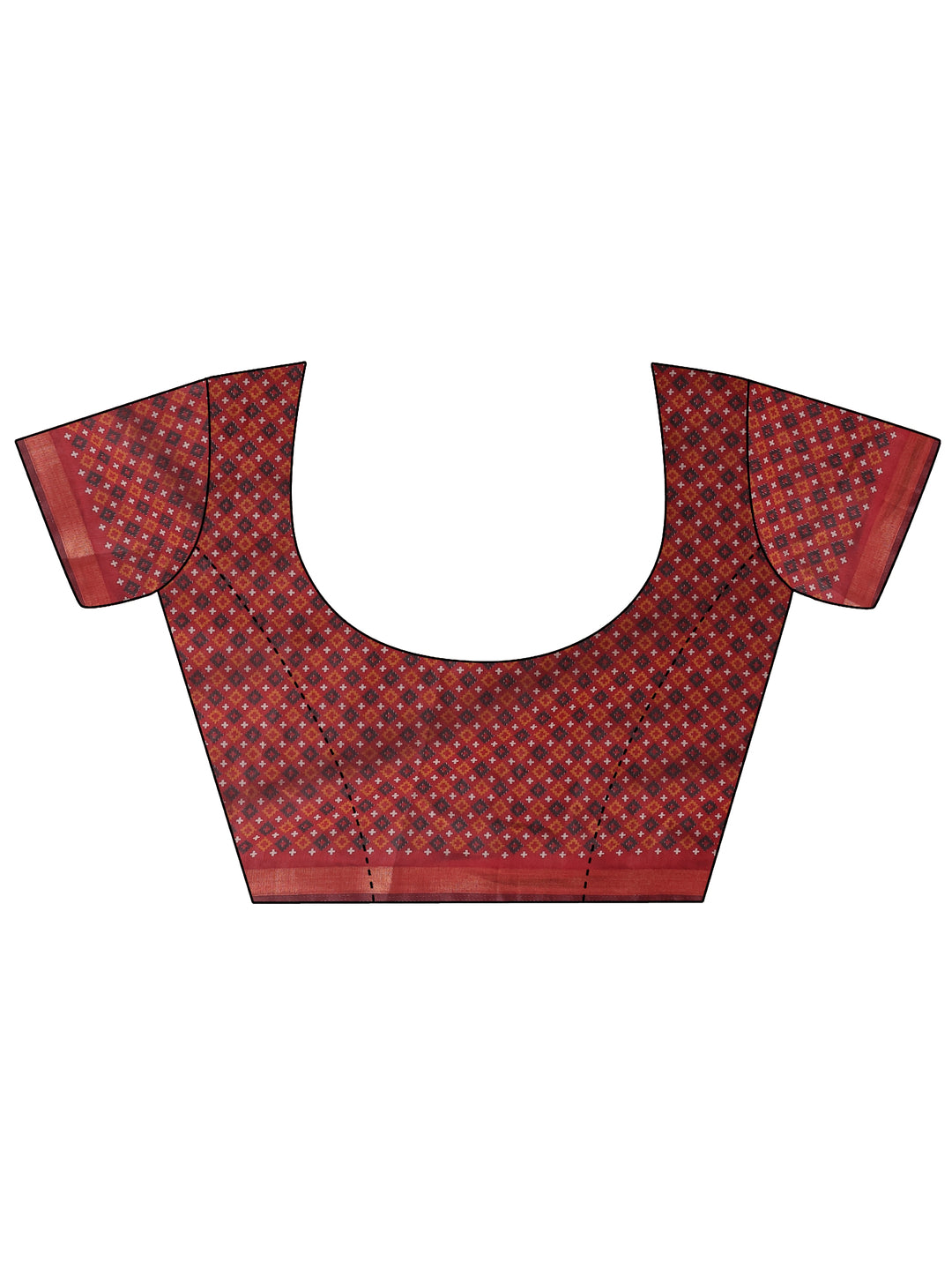  Black Solid Silk Blend Saree With Unstitched Blouse Piece 