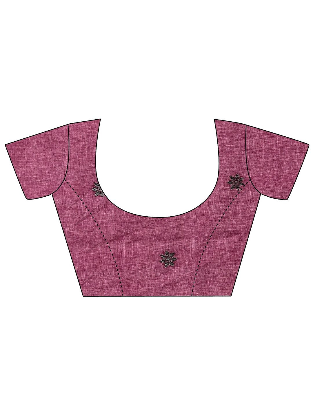  Beige Printed Silk Blend Saree With Unstitched Blouse Piece 