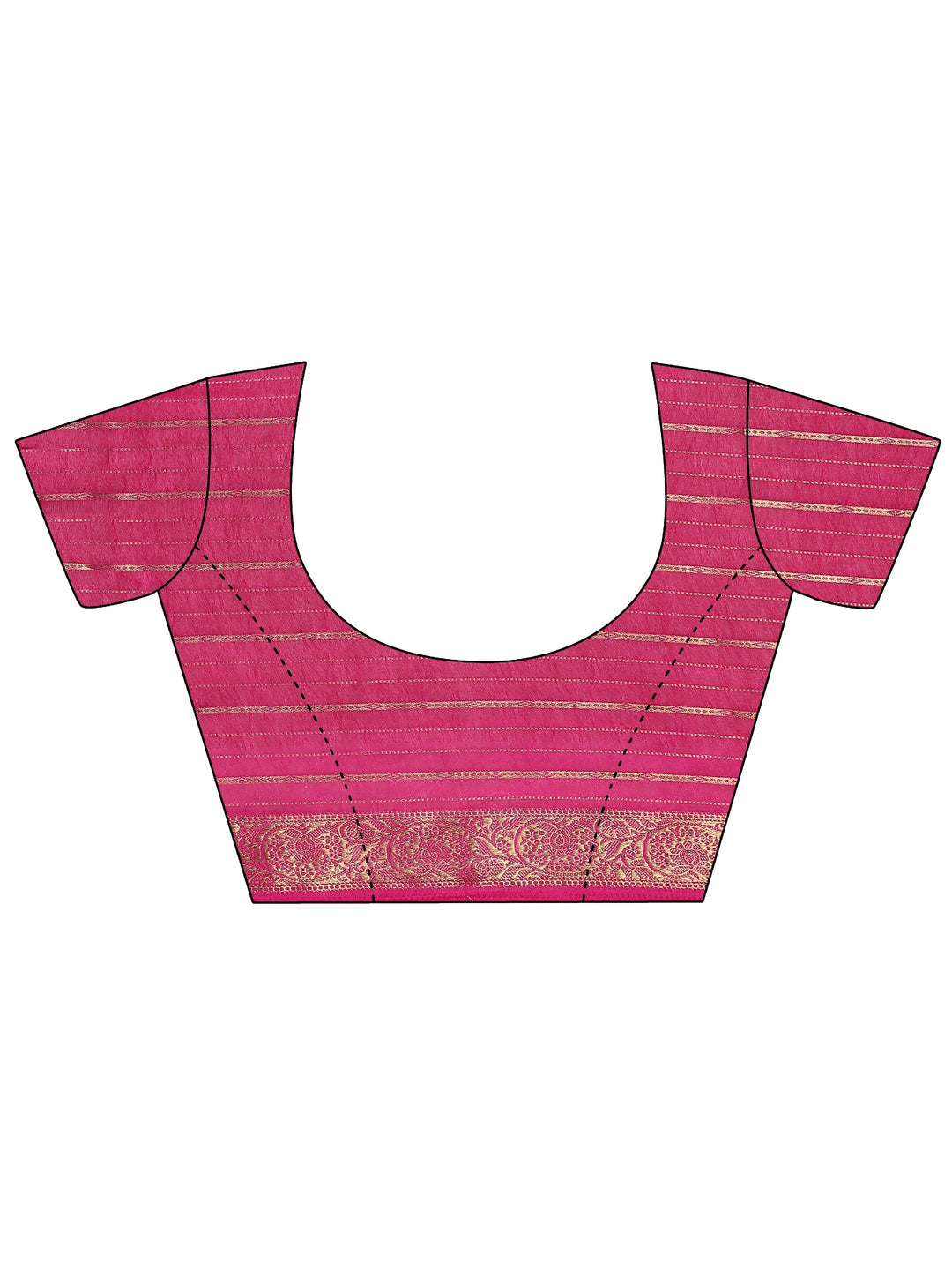  Black Woven Design Silk Blend Saree With Unstitched Blouse Piece 