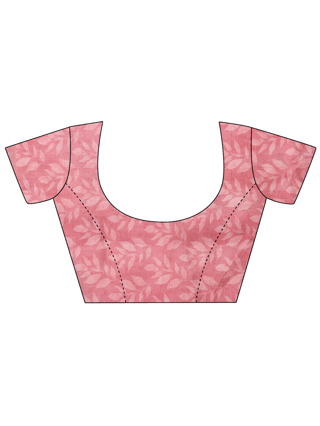  Off White Printed Silk Blend Saree With Unstitched Blouse Piece 