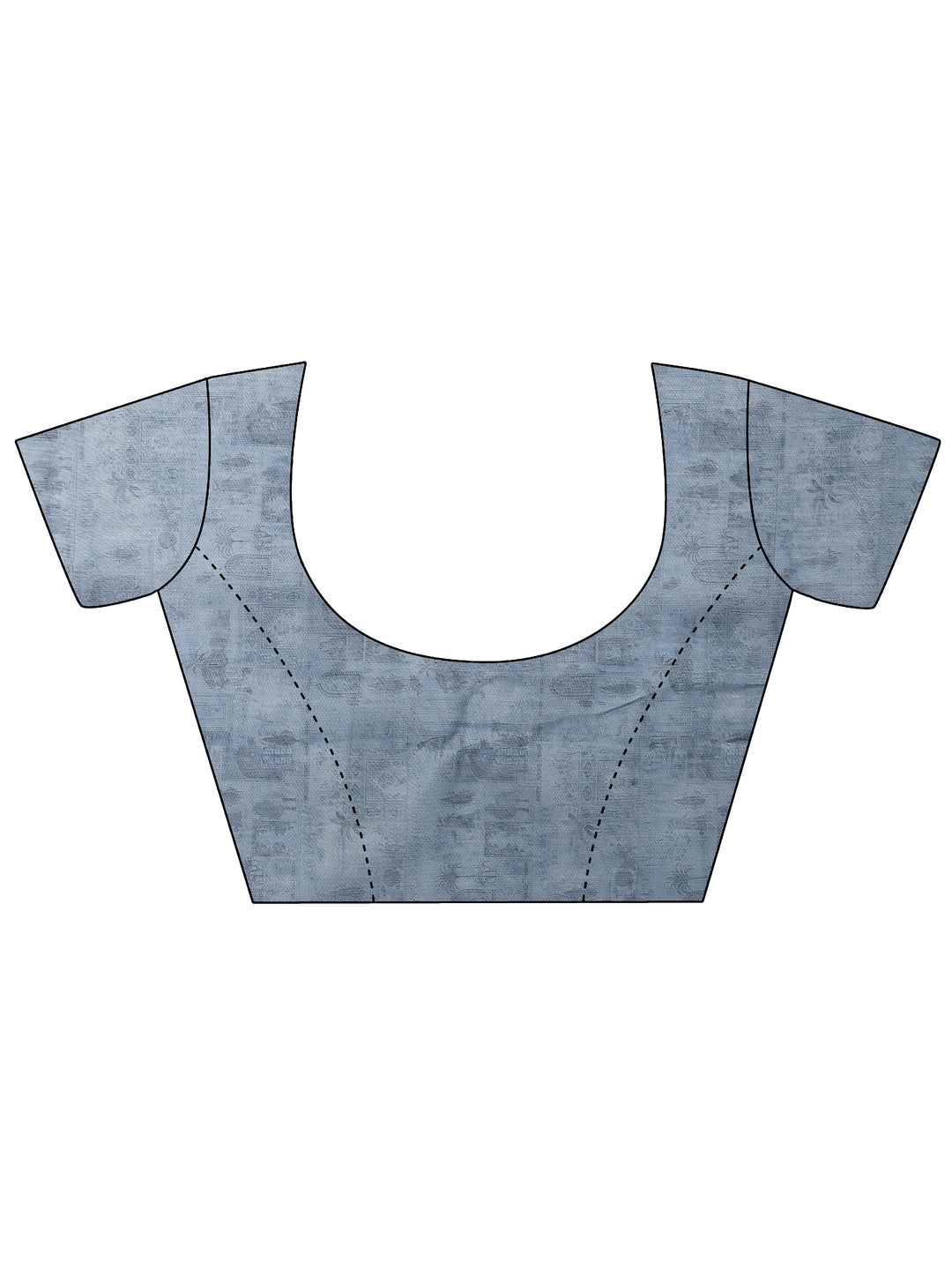  Grey Bandhani Printed Silk Blend Saree With Unstitched Blouse Piece 