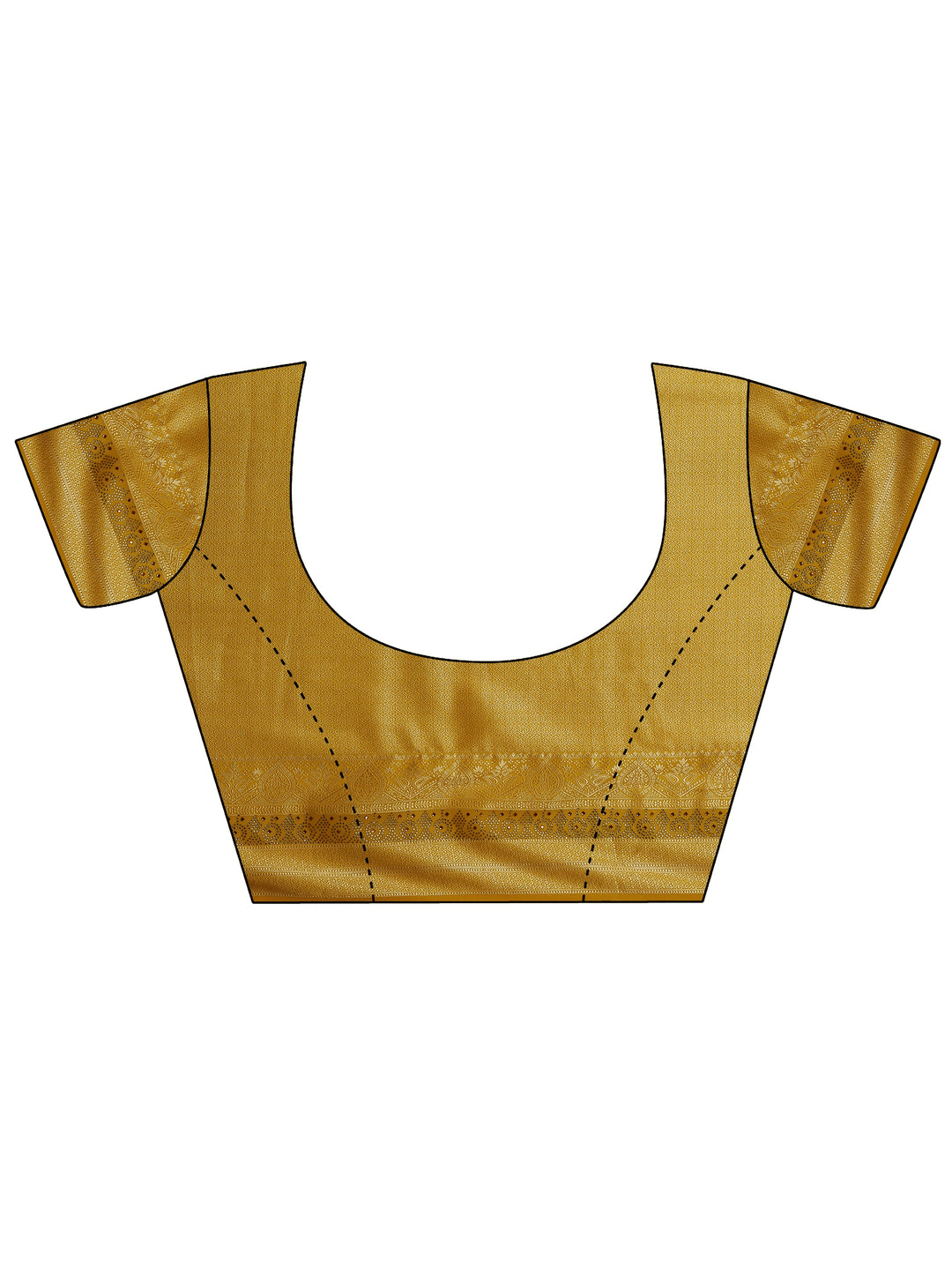  Yellow Woven Design Pure Georgette Saree With Unstitched Blouse Piece 