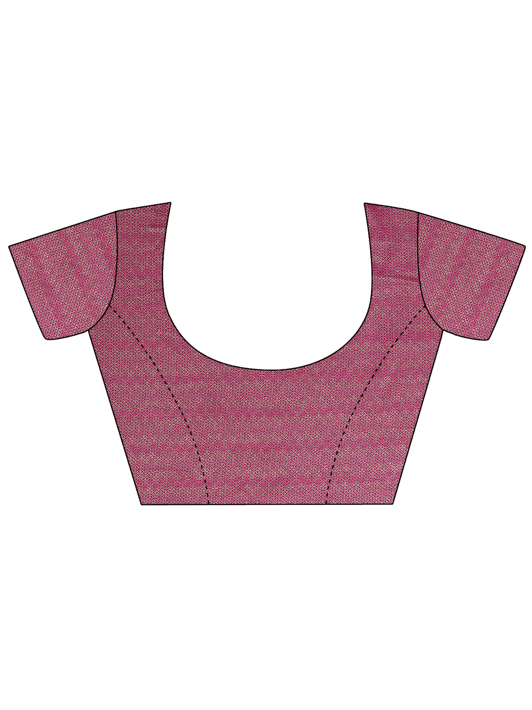  Pink Woven Design Pure Georgette Saree With Unstitched Blouse Piece 