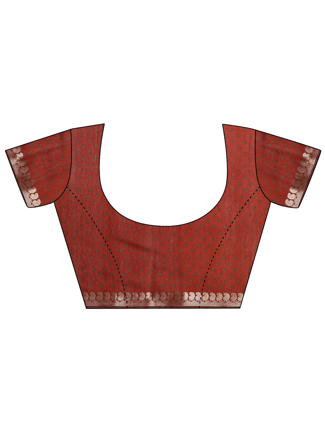  Mustard Printed Silk Blend Saree With Unstitched Blouse Piece 