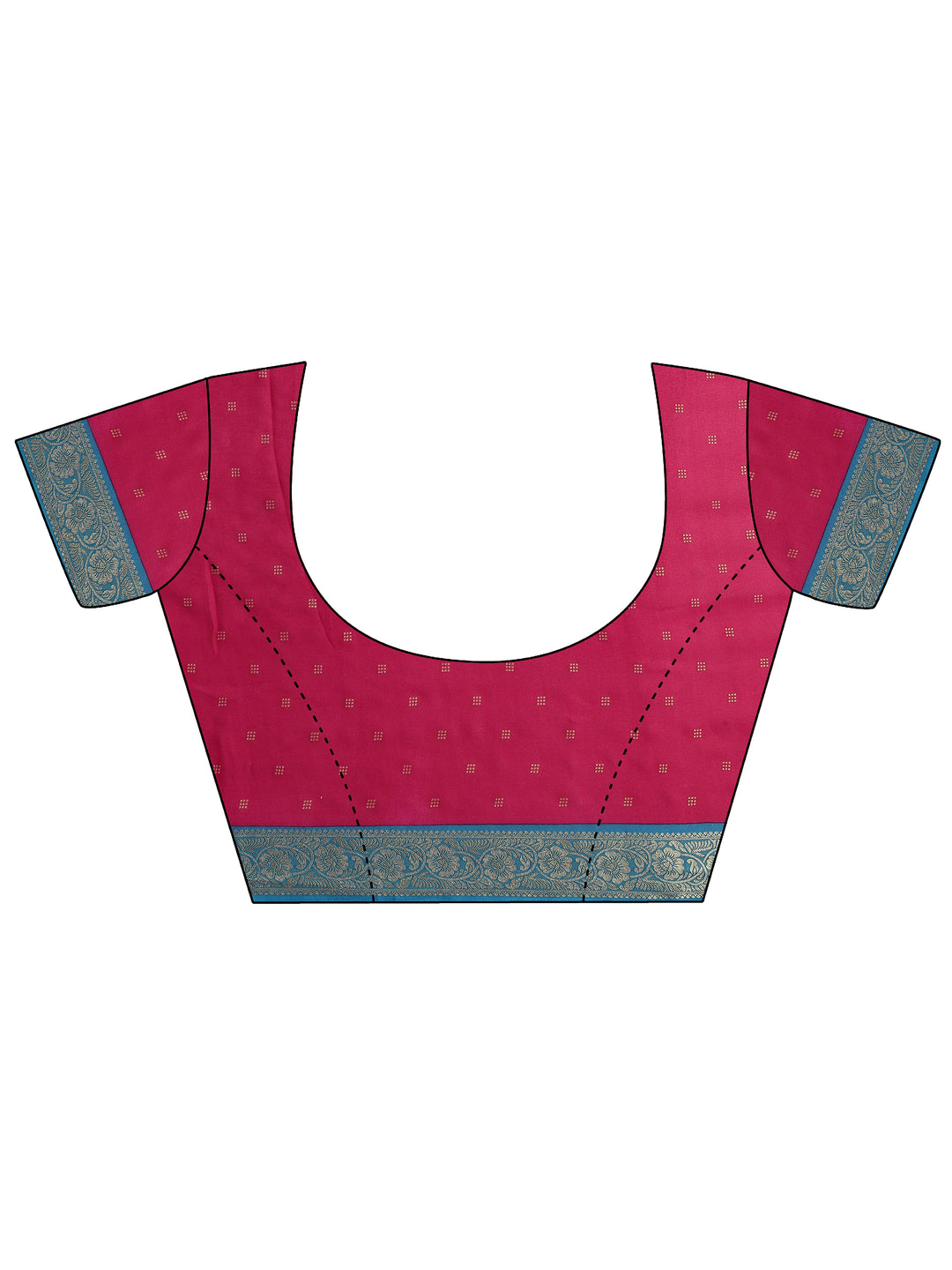  Green Printed Georgette Saree With Unstitched Blouse Piece 