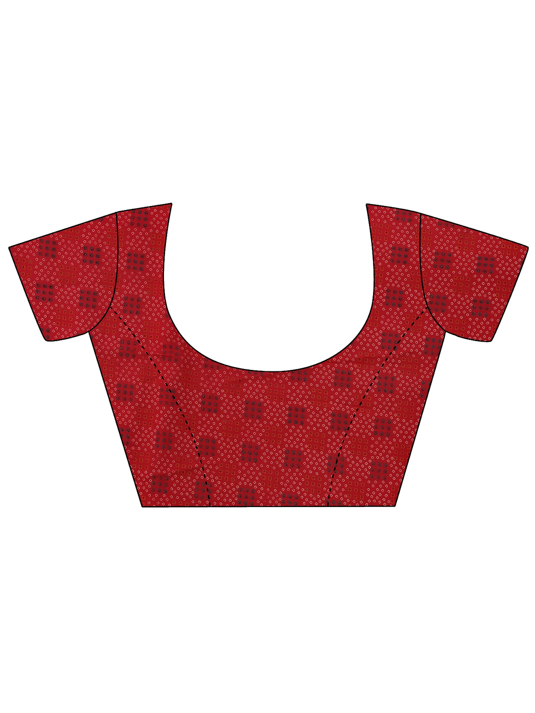  Pink  Bandhani Printed Georgette Saree With Unstitched Blouse Piece 