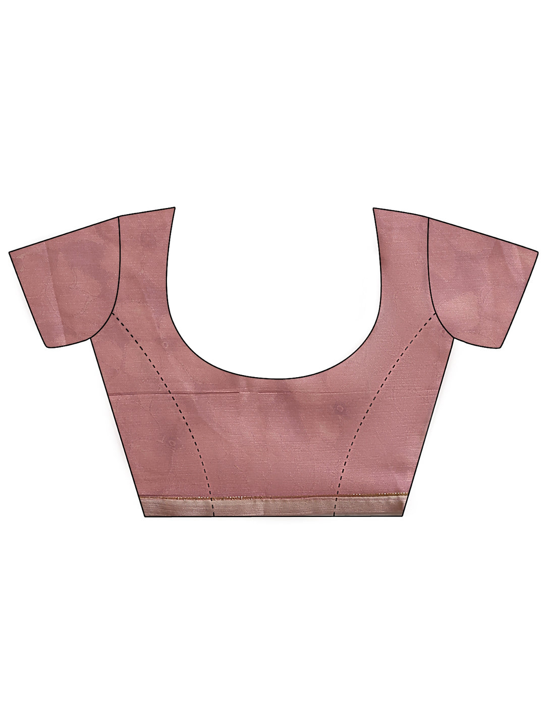  Mauve Printed Silk Blend Saree With Unstitched Blouse Piece 