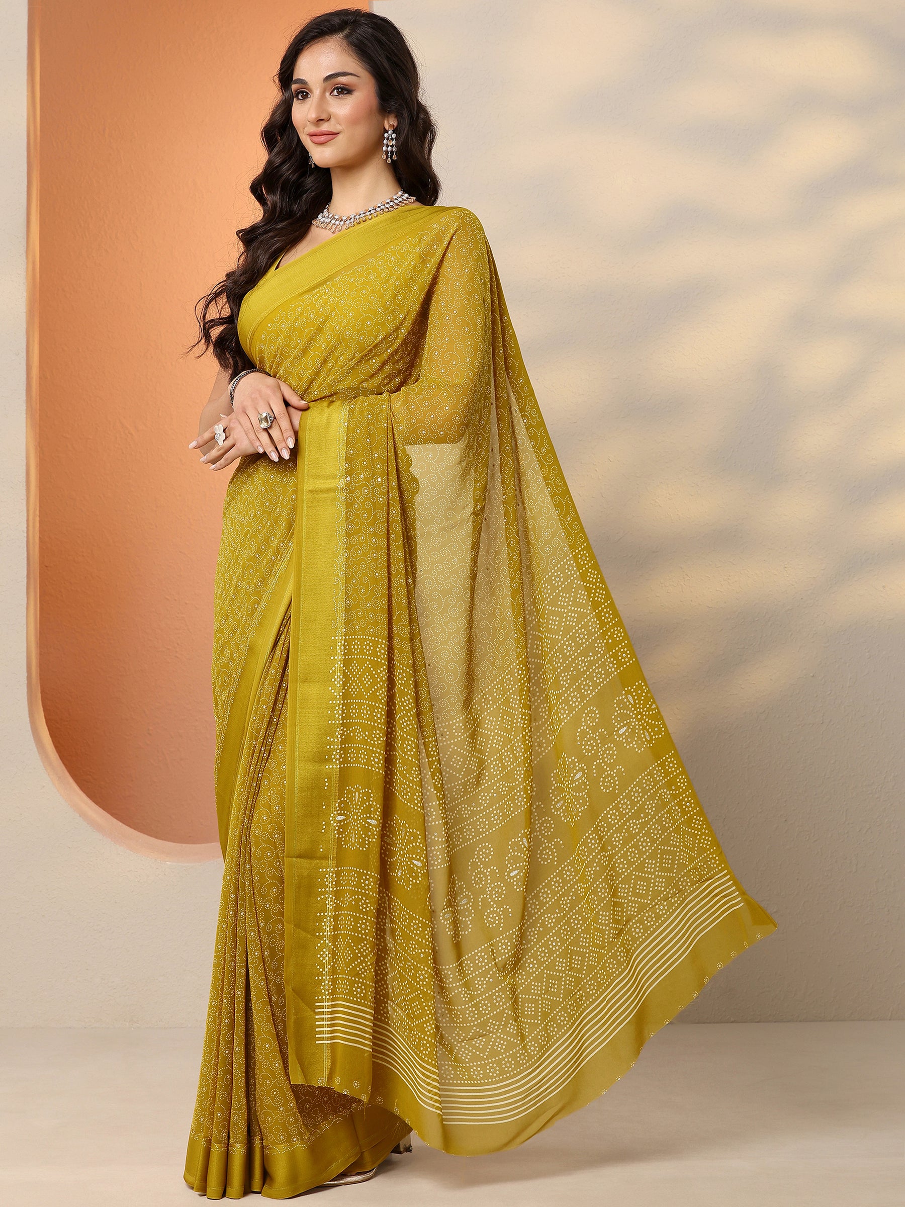 Libas Art Pink Embellished Silk Blend Palazzo Saree