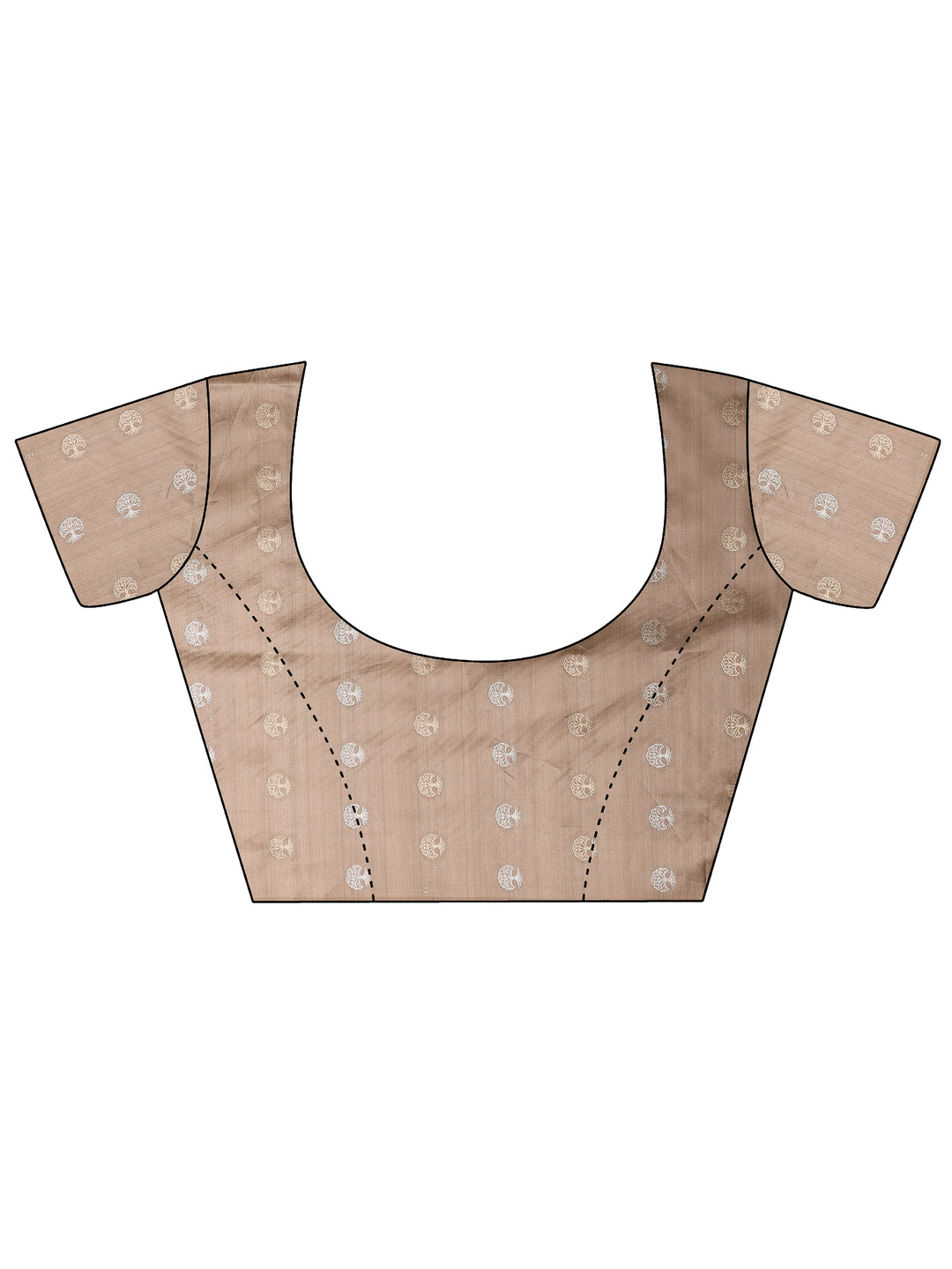  Green Printed Silk Blend Saree With Unstitched Blouse Piece 