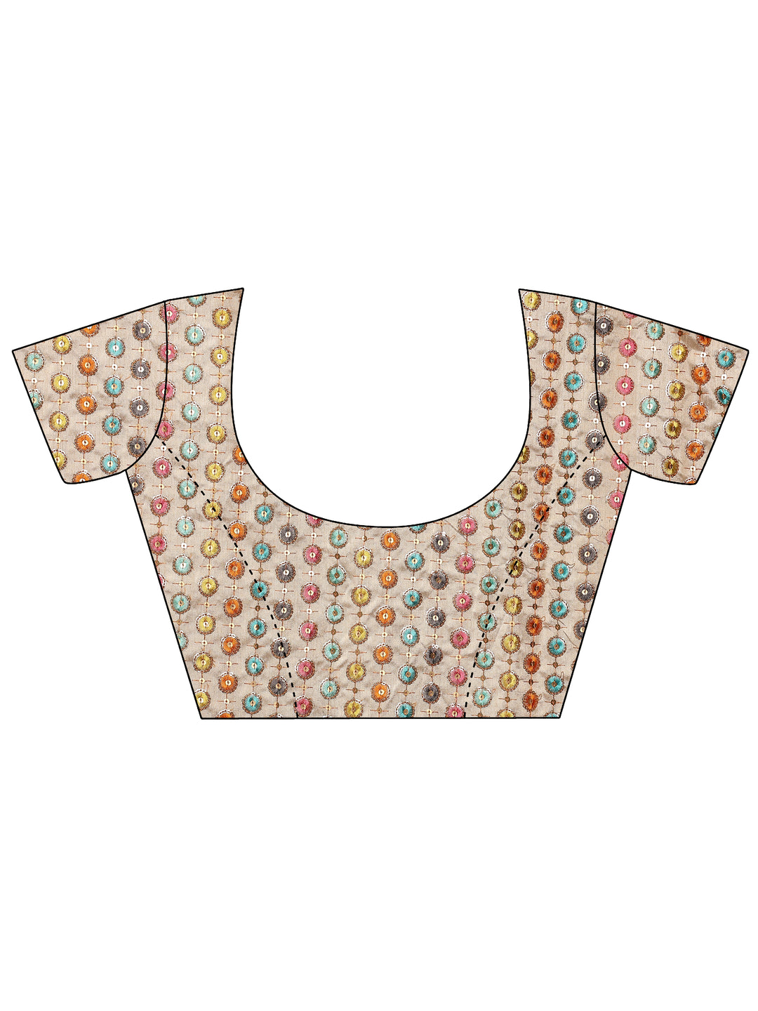  Green Solid Silk Blend Saree With Unstitched Blouse Piece 