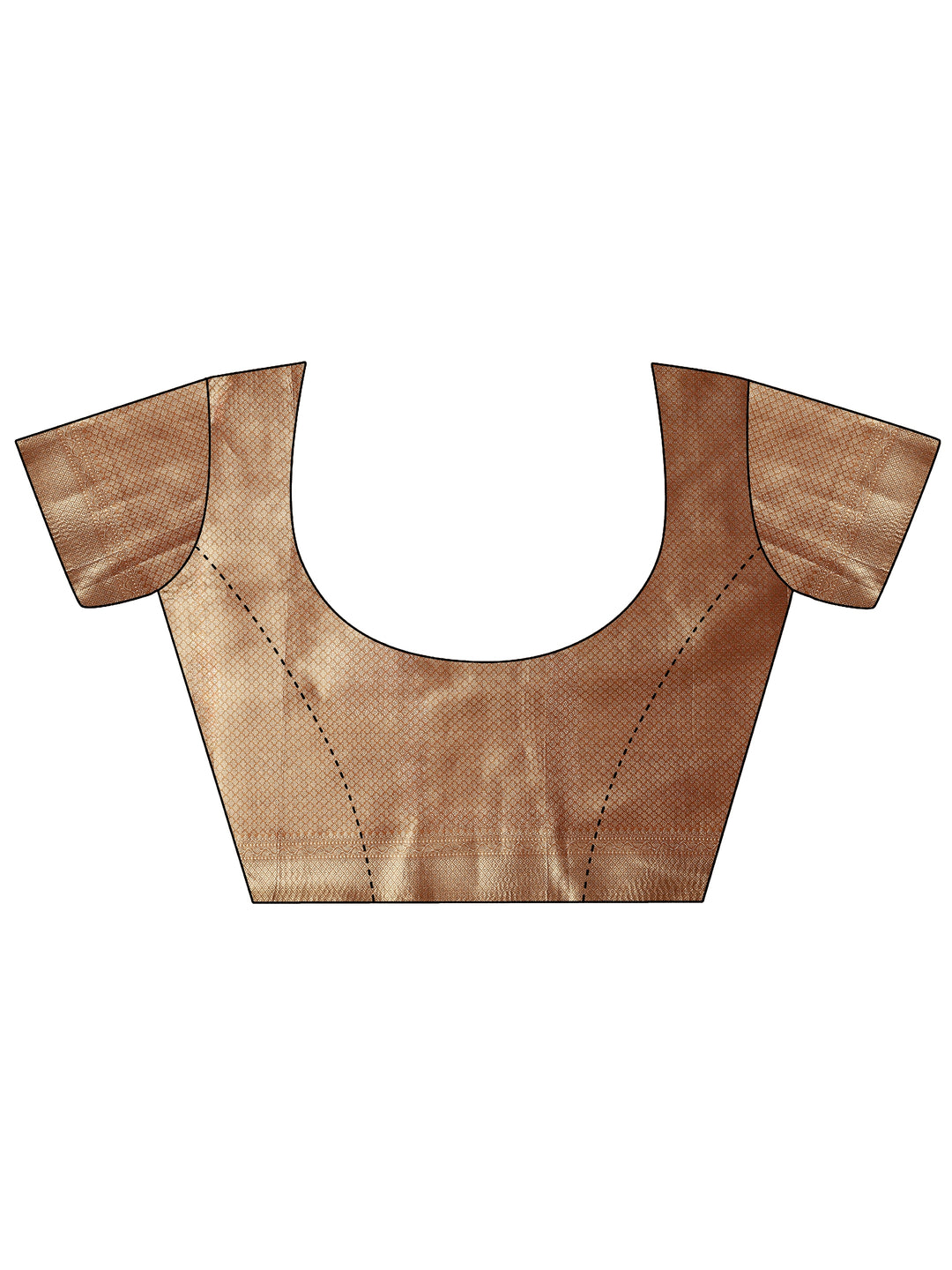  Orange Woven Design Silk Blend Saree With Unstitched Blouse Piece 