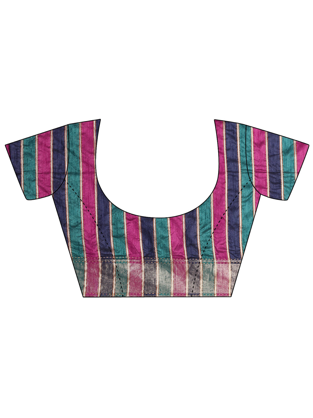  Navy Blue Embellished Silk Blend Sarees With Unstitched Blouse Piece 