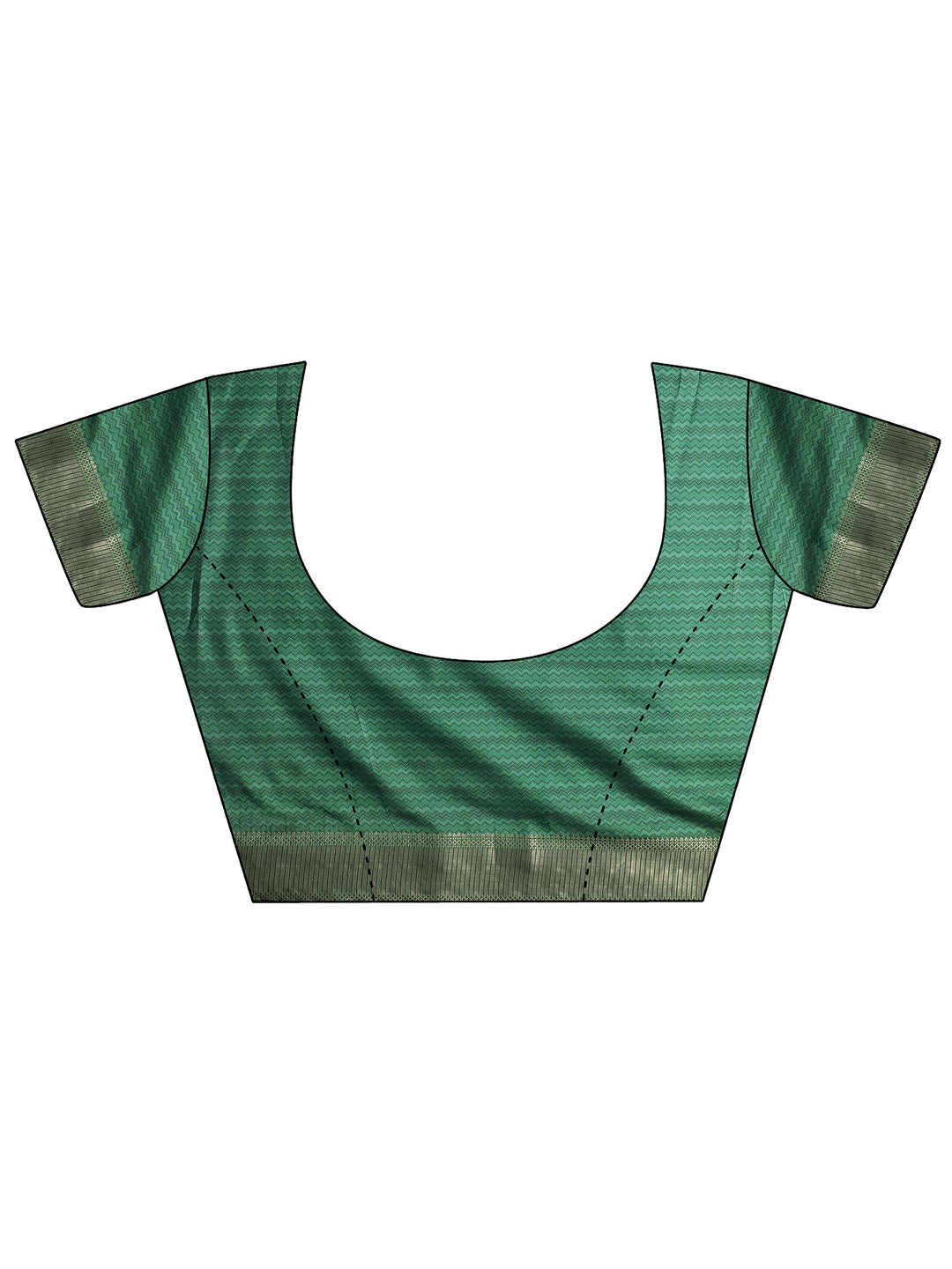  Beige Printed Silk Blend Saree With Unstitched Blouse Piece 