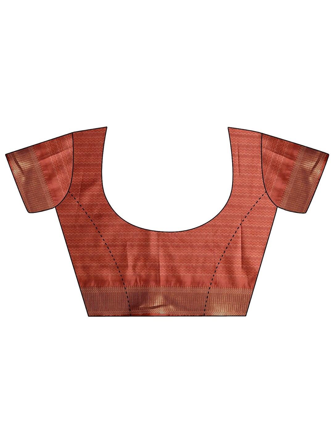  Beige Printed Silk Blend Saree With Unstitched Blouse Piece 