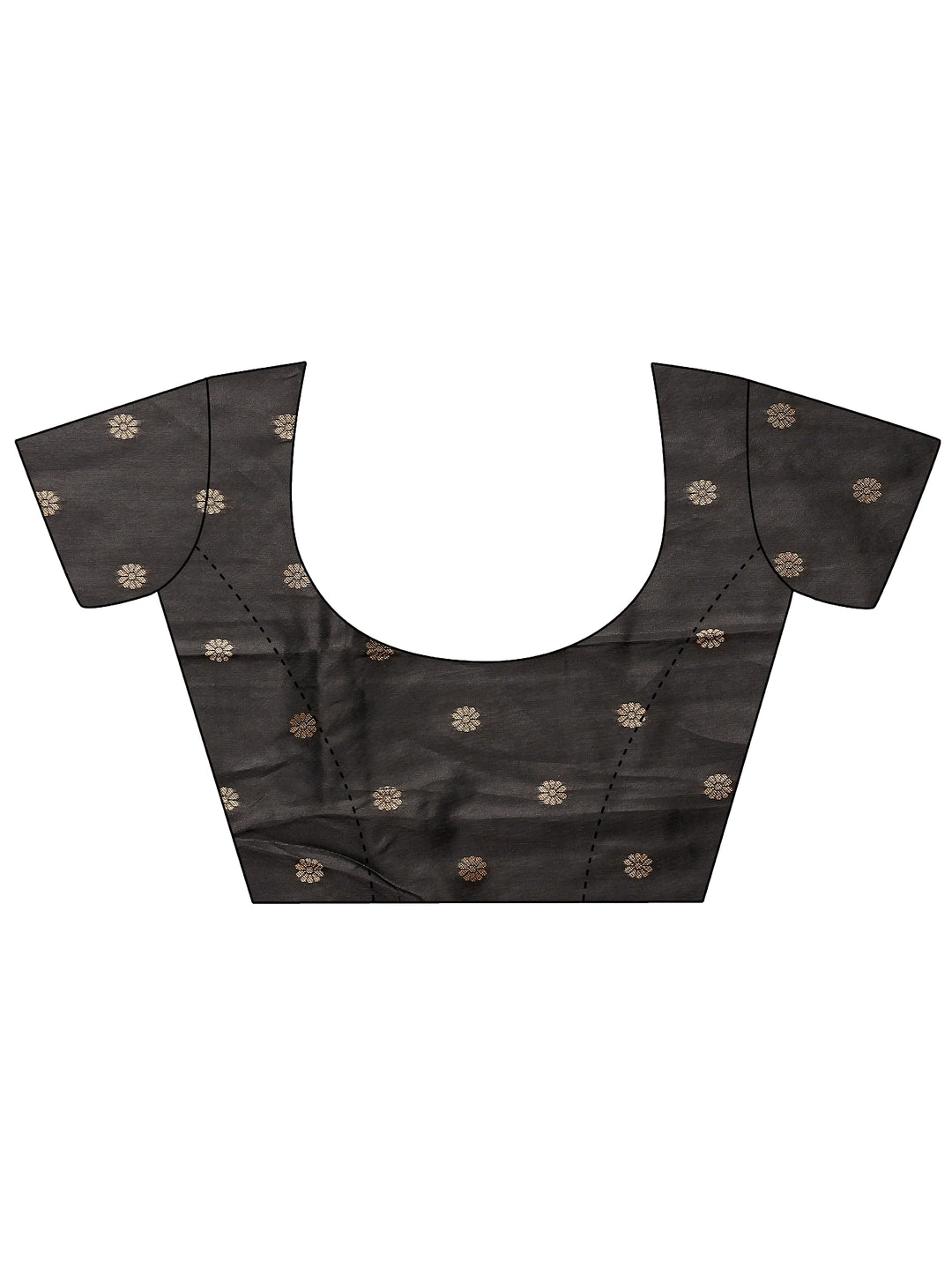  Grey Woven Design Silk Blend Sarees With Unstitched Blouse Piece 