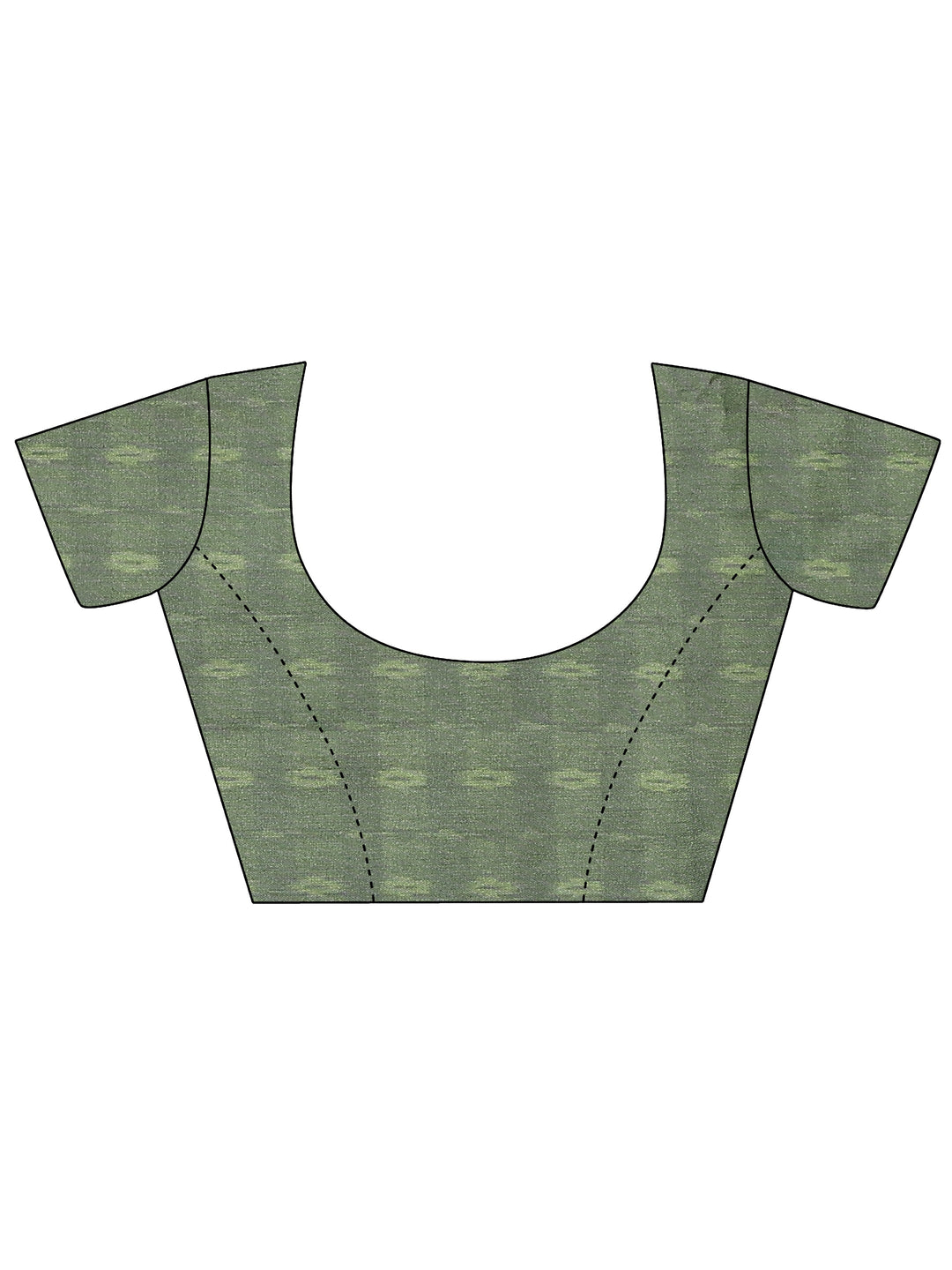  Beige Printed Silk Blend Saree With Unstitched Blouse Piece 