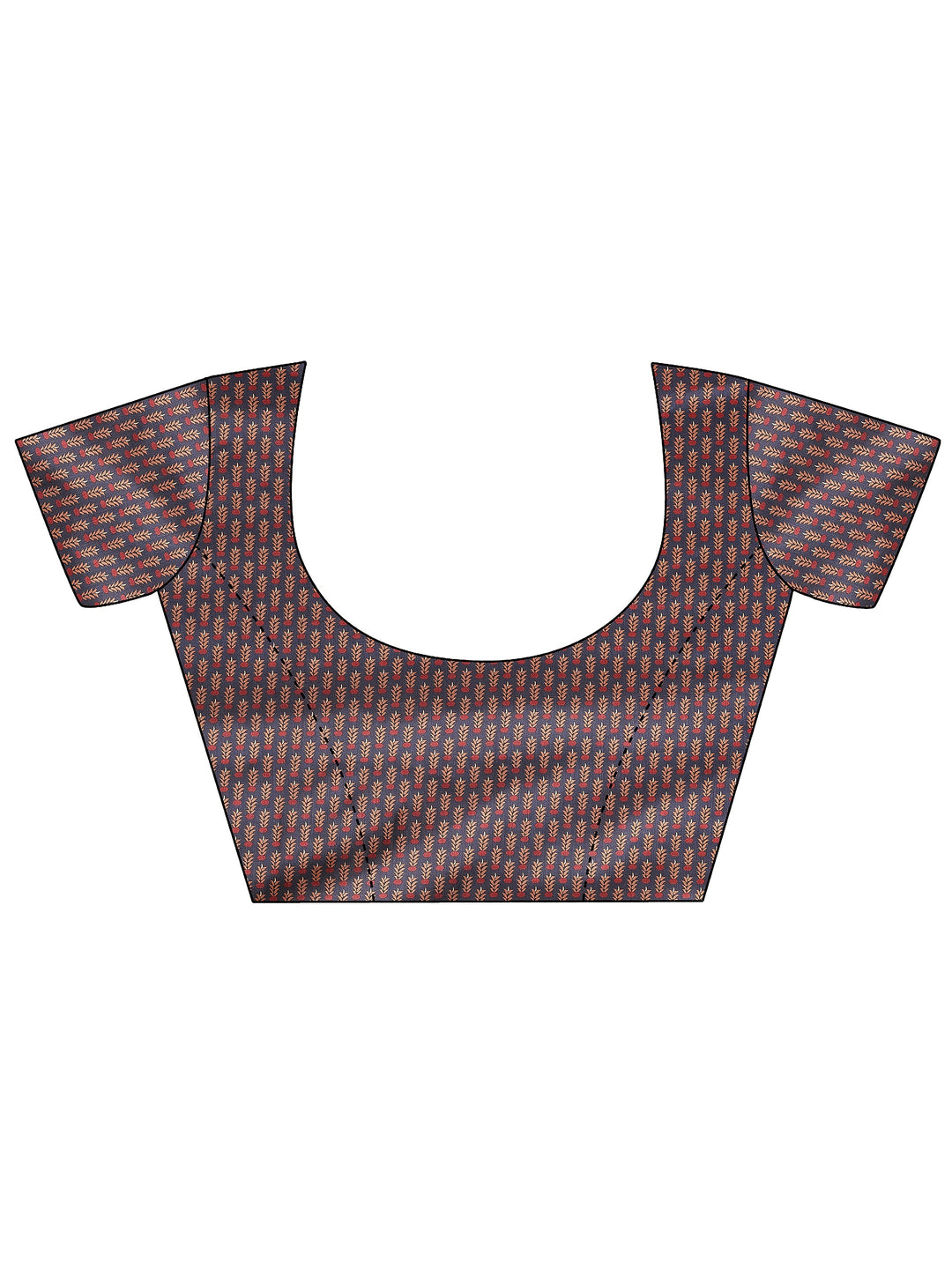  Red Solid Silk Blend Saree With Unstitched Blouse Piece 